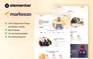 Markeezo – SEO & Digital Marketing Agency Elementor Template Kit