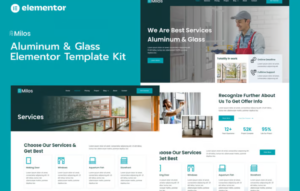 Milos – Aluminum & Glass Elementor Pro Template Kit