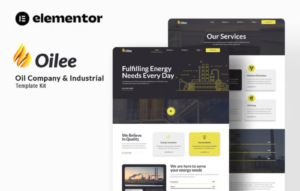 Oilee – Oil Company & Industrial Company Elementor Template Kit