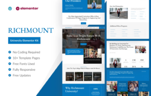 Richmount University – Education Elementor Pro Template Kit