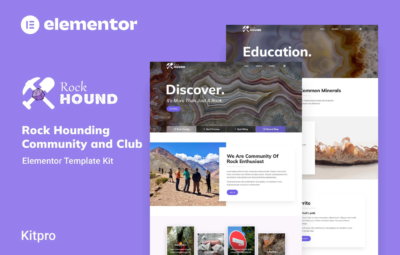 Rockhound – Rock Hounding Community Club Elementor Template Kit