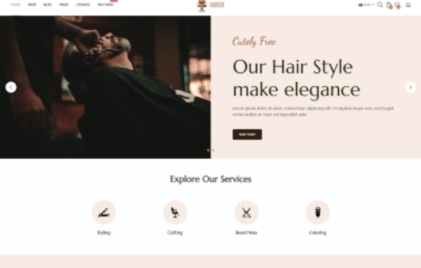 Sharper – Barber Shop Shopify Theme