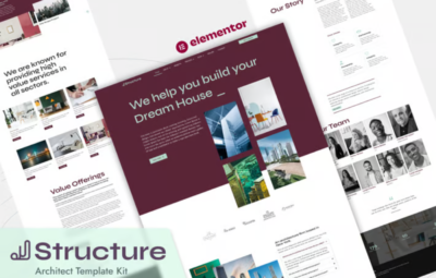 Structure – Architect Elementor Pro Template Kit