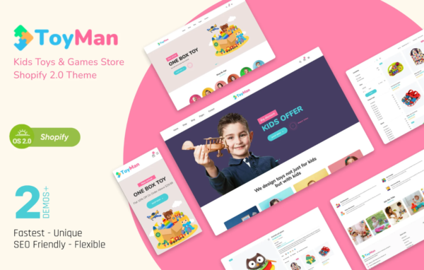 ToyMan – Kids Toys & Baby Store Shopify 2.0 Theme