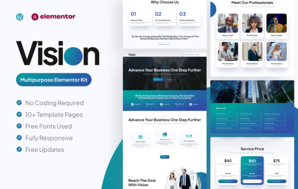 Vision – Multipurpose Elementor Pro Template Kit