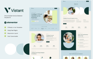 Vistant – Virtual Assistant Service Elementor Template Kit