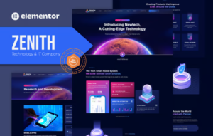 Zenith – Technology & IT Company Elementor Template Kit