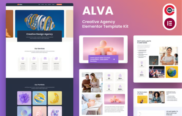 Alva – Creative Agency Elementor Template Kit