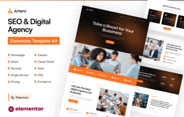 Artera – SEO & Digital Agency Elementor Pro Template Kit