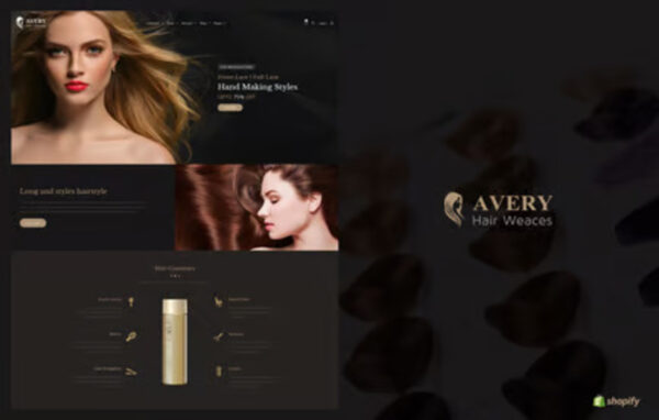 Avery Hair Wig Shopify Theme