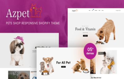 Azpet – Pet Food Shop Responsive Shopify Theme