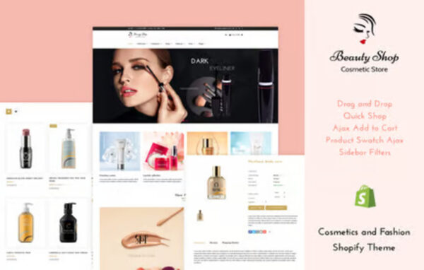 Beauty Store Cosmetics Fashion Shopify Theme