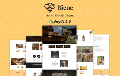 Biene Honey Shop, Organic Food Shopify Theme