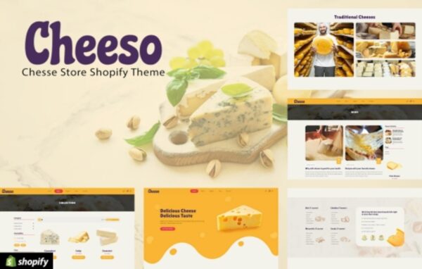 Cheeso | Organic Cheese Products Shopify Store