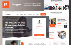 Dropper – Dropshipping & Logistic Elementor Template Kit