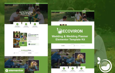 Ecoviron – Ecology & Enviroment Charity Elementor Pro Template Kit