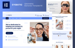 EyeBotic – Optometrist Elementor Template Kit