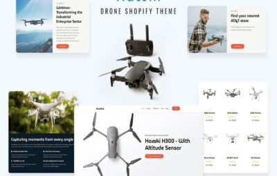 Hawki Drone Single Product eCommerce Shopify