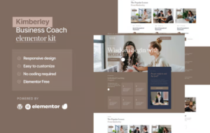 Kimberley – Business Coaching Elementor Template Kit