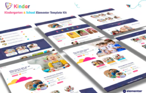 Kindar – Kindergarten & School Elementor Template Kit