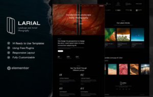 Larial – Landscape & Aerial Photography Elementor Template Kit