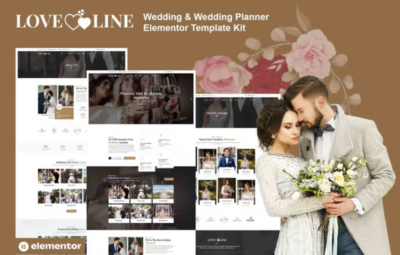 Loveline – Wedding & Wedding Planner Elementor Pro Template Kit