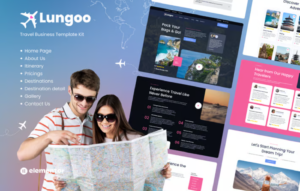 Lungoo – Travel Business Elementor Template Kit