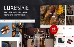 LuxeState – Leather Shoes Premium Shopify Theme