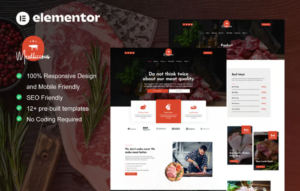 Meatlicious – Meat Shop & Butcher Elementor Template Kit