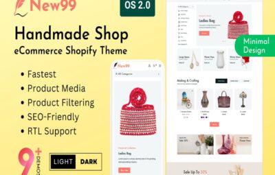 New99 – Handmade Shop eCommerce Shopify Theme