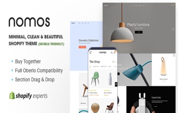 Nomos – Minimal, Clean & Beautiful Shopify Theme