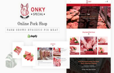 Onky Pork Meat Shopify Theme