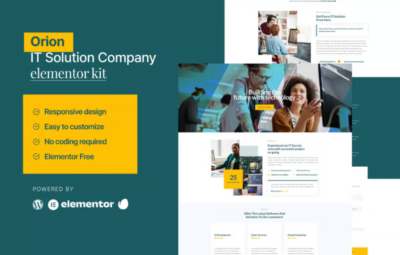 Orion – IT Solution & Service Elementor Template Kit