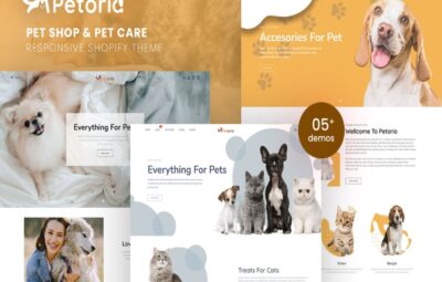 Petoria – Pet Shop & Pet Care Shopify Theme