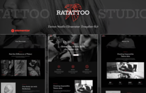 Ratattoo – Tattoo Studio Elementor Template Kit