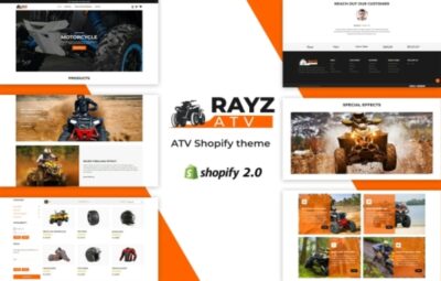 Rayz – Bike, Motor Sports Shopify Theme