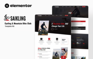 Saikling – Cycling Mountain Bike Club Elementor Template Kit