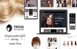 Trisha Hair Weave Wig Shopify Theme