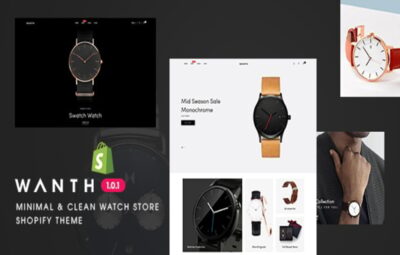 Wanth – Minimal & Clean Watch Store Shopify Theme