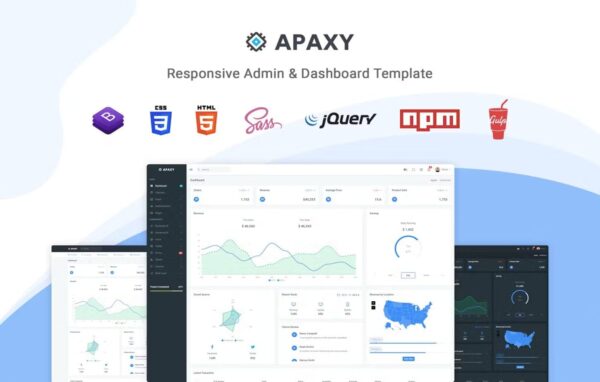 Apaxy – Admin & Dashboard Template - Image 1
