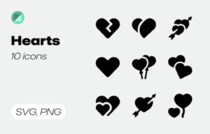 Basicons / Solid / Hearts Icons