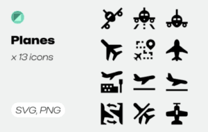 Basicons / Solid / Planes Icons