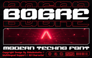 Bogre – Modern Techno Font