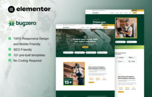 BugZero – Pest Control Service Elementor Pro Template Kit