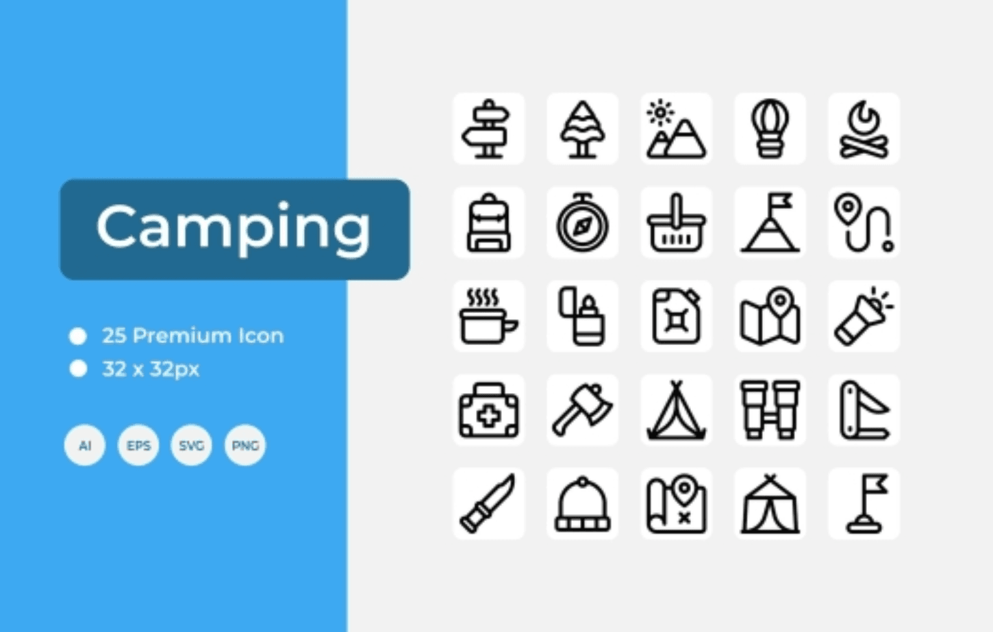 Camping Icon Set Camping Icon Set