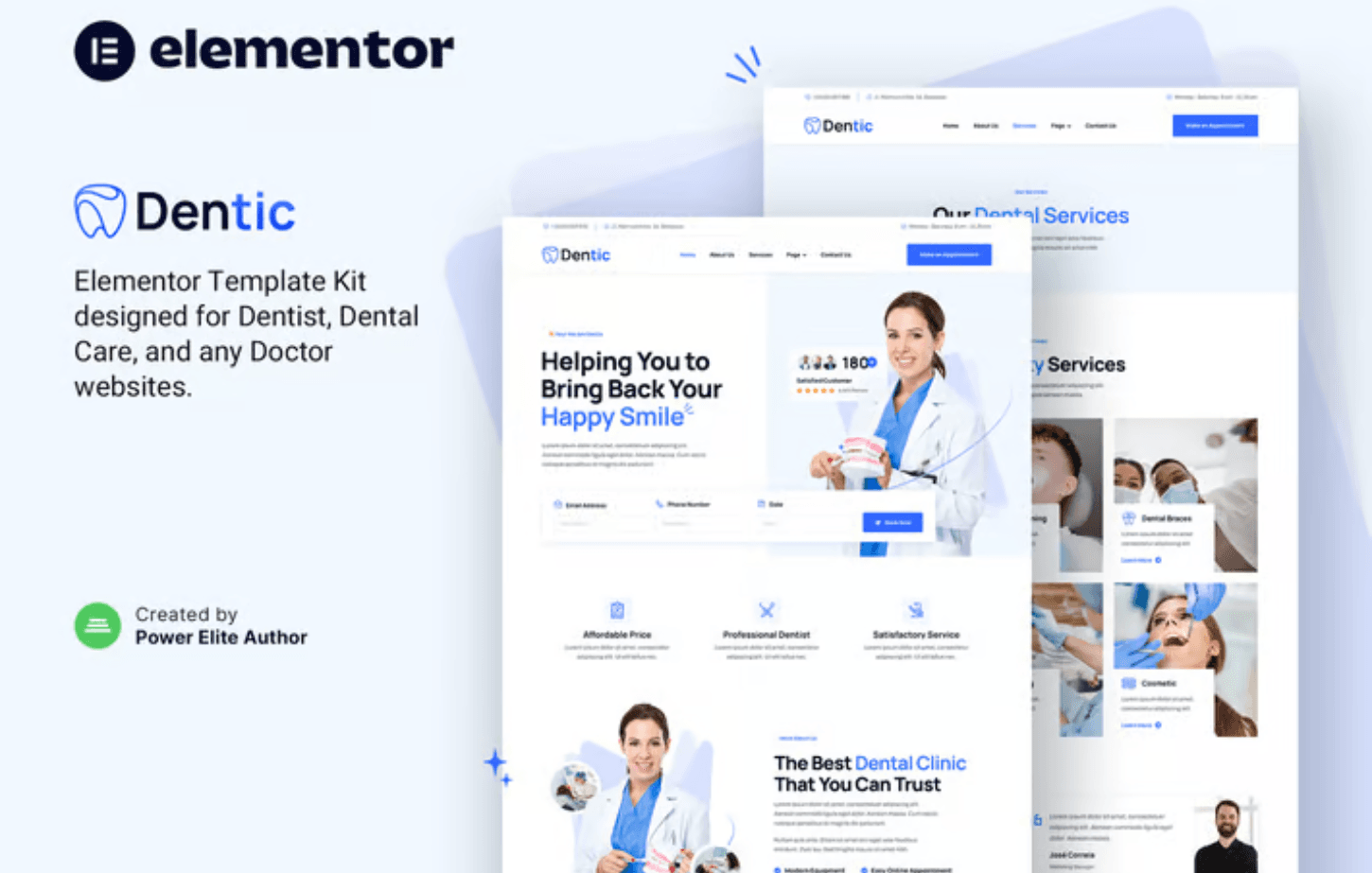 Dentic – Dentist & Dental Clinic Elementor Template Kit Dentic – Dentist & Dental Clinic Elementor Template Kit