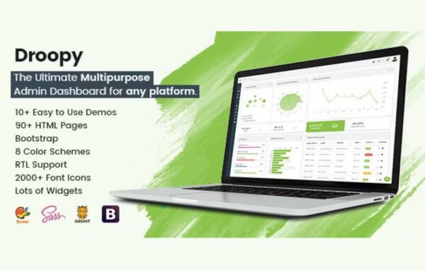 Droopy – Multipurpose Bootstrap Admin Dashboard - Image 1