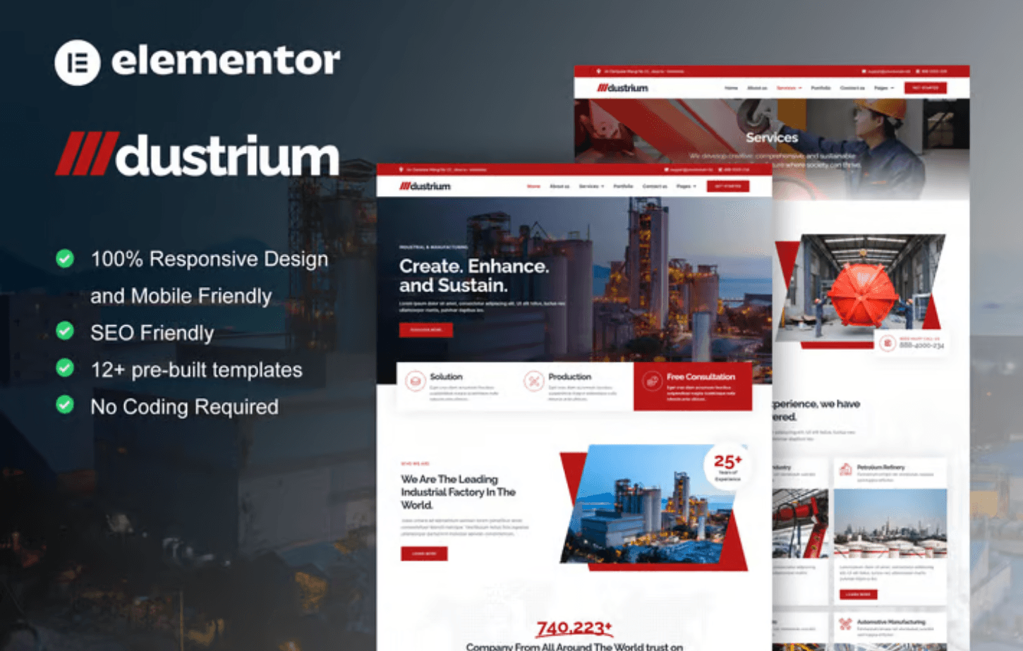 Dustrium – Industrial & Manufacturing Elementor Pro Template Kit Dustrium – Industrial & Manufacturing Elementor Pro Template Kit