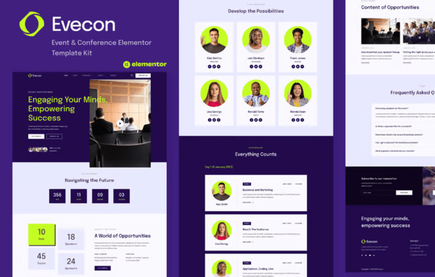 Evecon – Event & Conference Elementor Template Kit Evecon – Event & Conference Elementor Template Kit