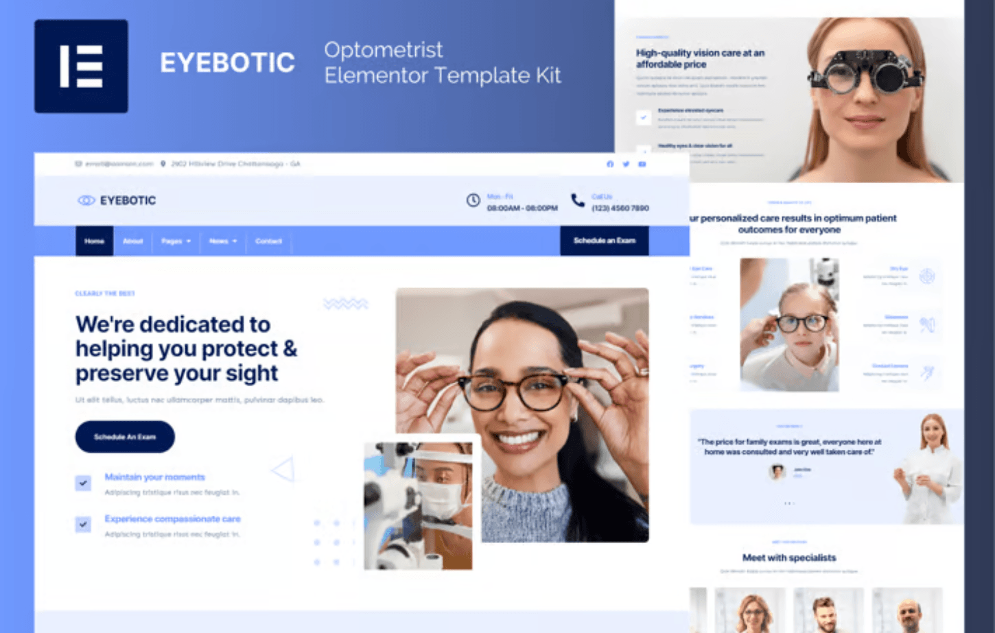 EyeBotic – Optometrist Elementor Template Kit EyeBotic – Optometrist Elementor Template Kit